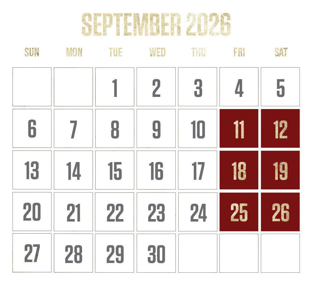 2026 september calendar